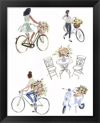 Framed Bring Home Flowers I Print