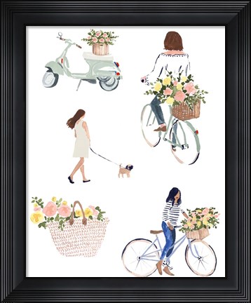Framed Bring Home Flowers II Print