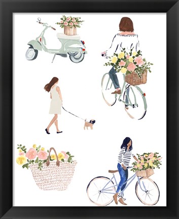 Framed Bring Home Flowers II Print