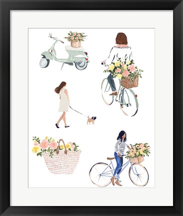 Framed Bring Home Flowers II Print