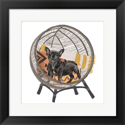 Framed Pom Pom Pup II Print