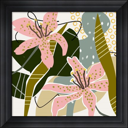 Framed Lily Valley I Print
