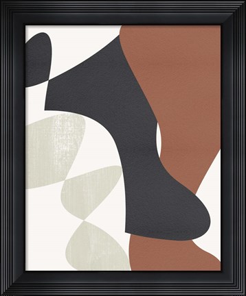 Framed Mountain Terrain I Print