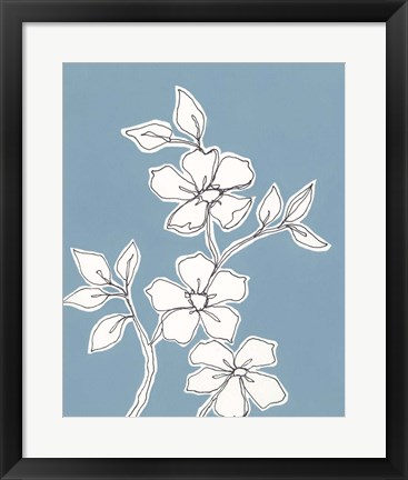 Framed Botanic Drawing III Print