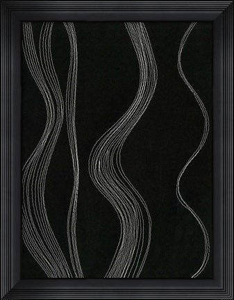 Framed Rippling Stitches I Print