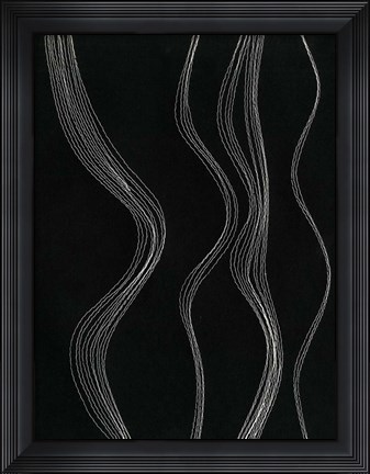 Framed Rippling Stitches II Print