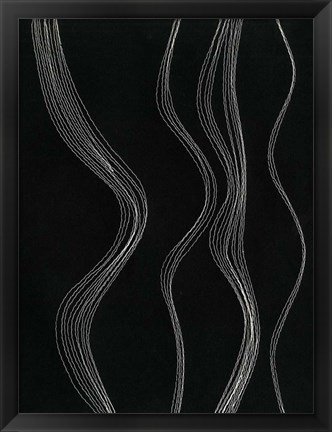 Framed Rippling Stitches II Print