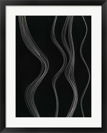 Framed Rippling Stitches II Print