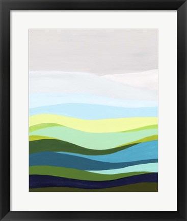 Framed Calm Passage I Print
