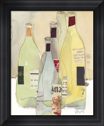 Framed Wines &amp; Spirits I Print