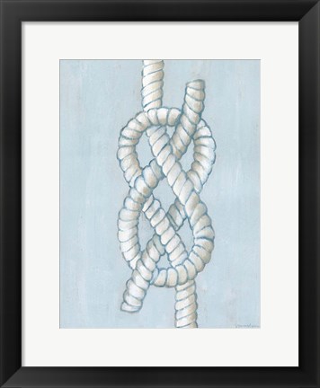 Framed Starboard Knot I Print