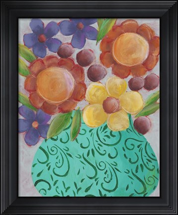 Framed Sunny Floral II Print