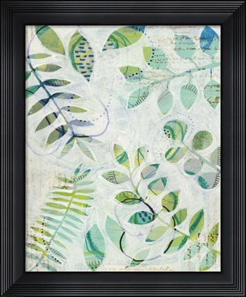Framed Leaf Relics I Print