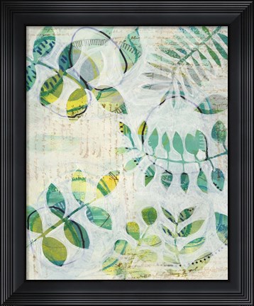 Framed Leaf Relics II Print