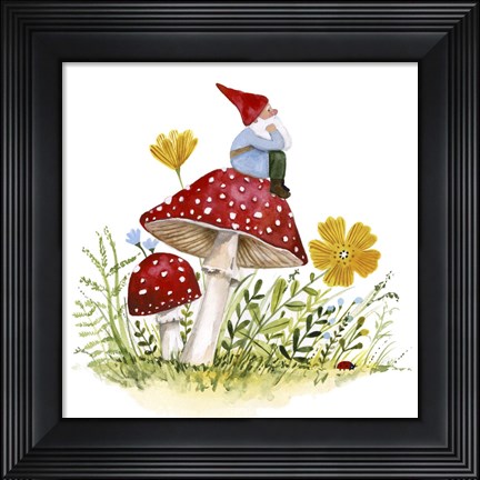 Framed Garden Guardian I Print