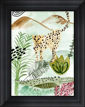 Framed Jungle of Life I Print