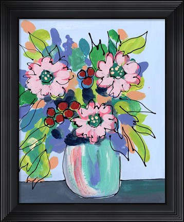 Framed Rowdy Floral I Print