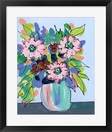 Framed Rowdy Floral I Print