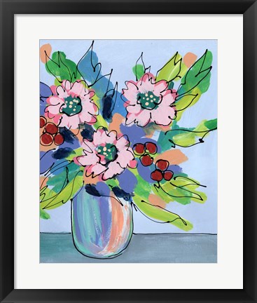 Framed Rowdy Floral II Print