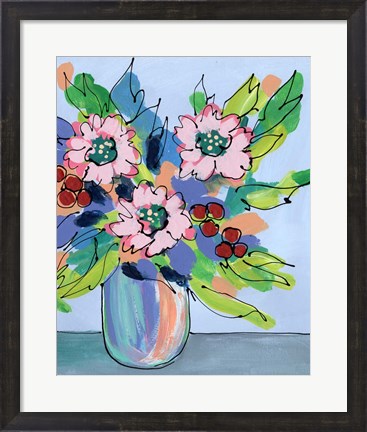 Framed Rowdy Floral II Print
