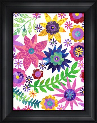 Framed Hippie Floral II Print