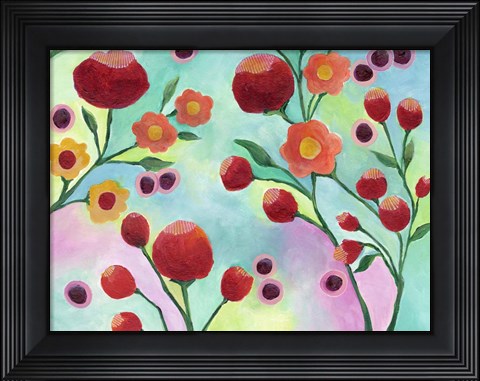 Framed Jambalaya Floral IV Print