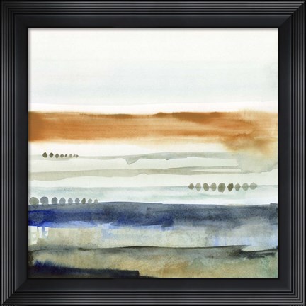 Framed Sunwashed Strata I Print