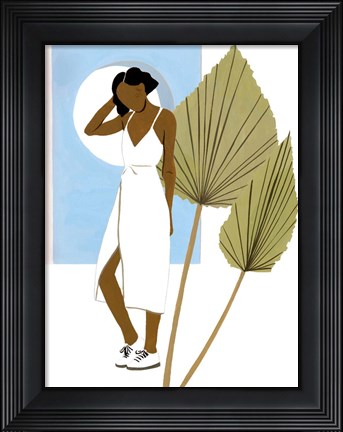 Framed Women in the Garden I Print