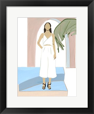 Framed Women in the Garden II Print