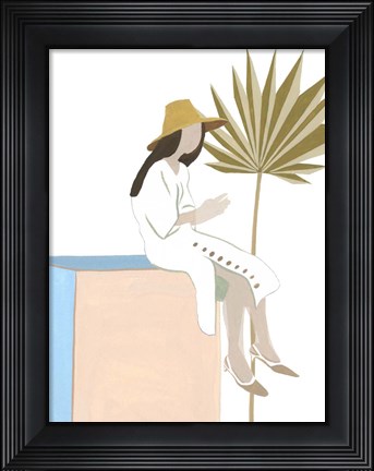Framed Women in the Garden III Print
