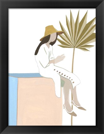 Framed Women in the Garden III Print