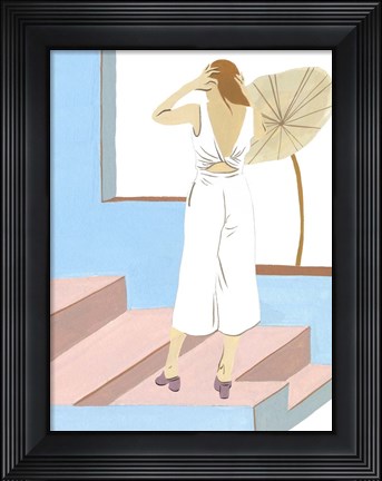 Framed Women in the Garden IV Print