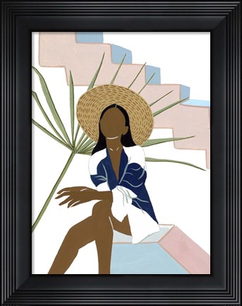 Framed Women in the Garden V Print