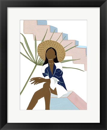 Framed Women in the Garden V Print