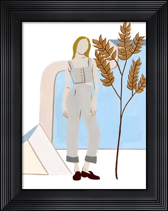 Framed Women in the Garden VI Print