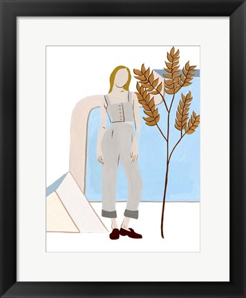 Framed Women in the Garden VI Print