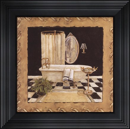 Framed Maison Bath I Print