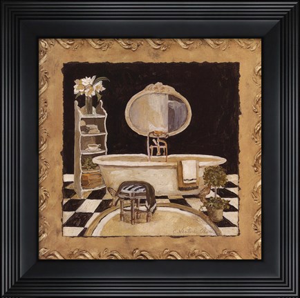 Framed Maison Bath III Print