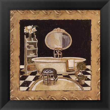 Framed Maison Bath III Print