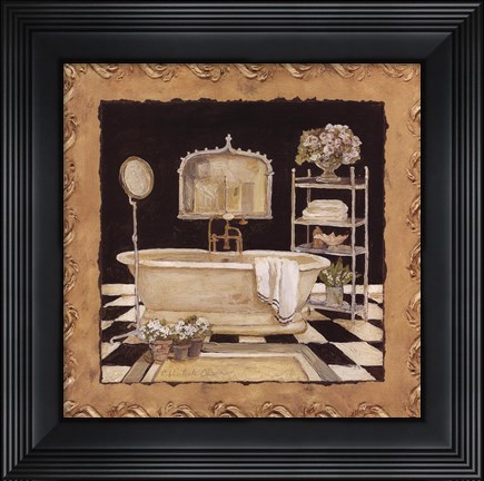Framed Maison Bath IV Print