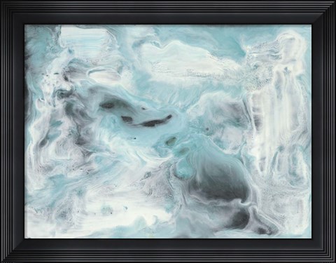 Framed Turquoise Light II Print