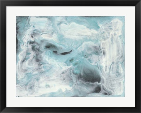 Framed Turquoise Light II Print