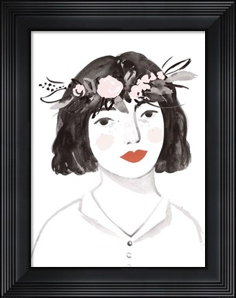 Framed Blossom Crown I Print