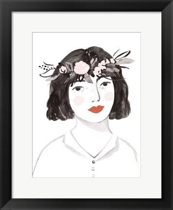 Framed Blossom Crown I Print