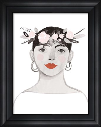 Framed Blossom Crown III Print