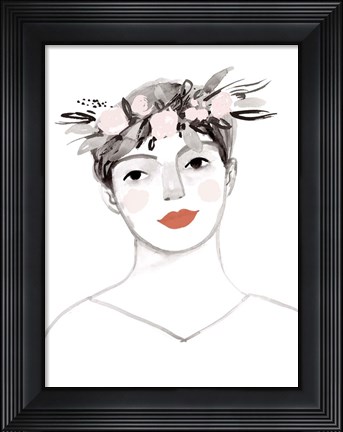 Framed Blossom Crown IV Print