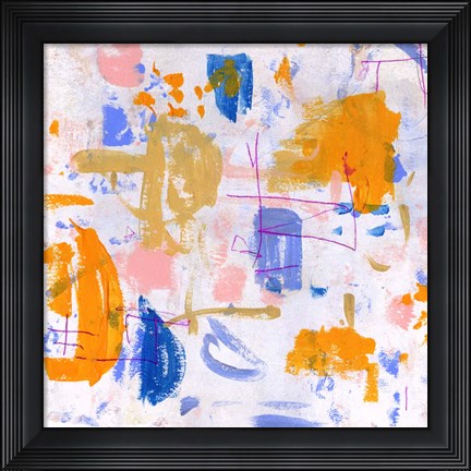 Framed Glowing Ocean II Print