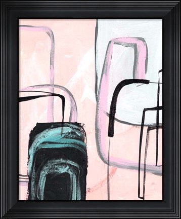 Framed Lumiere Rose II Print