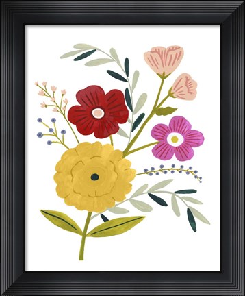 Framed Simple Flora IV Print