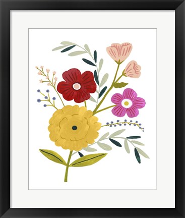 Framed Simple Flora IV Print